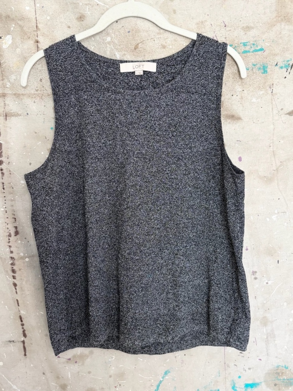 Loft Heathered Stretch Knit Tank Top